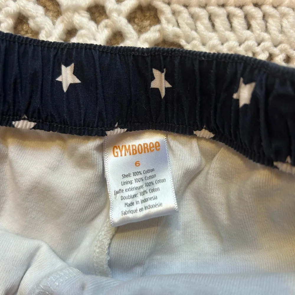 Girls Gymboree Size 6 Skirt Skort Patriotic Fourth of July Picnic